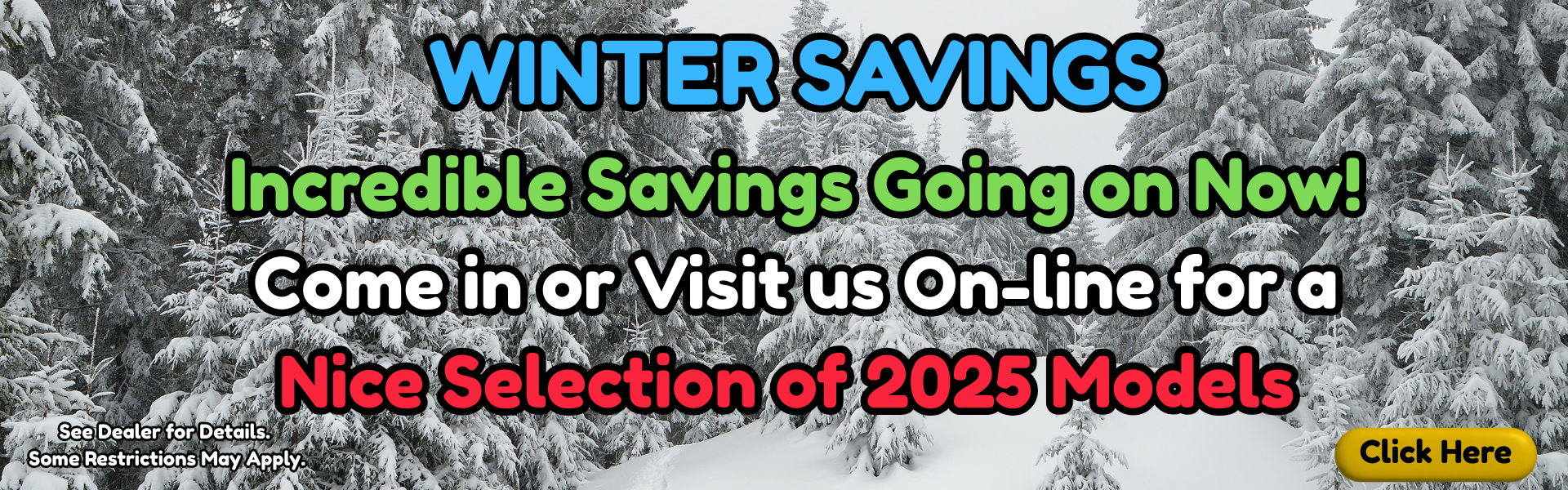 Fall into savings 2025 models banner